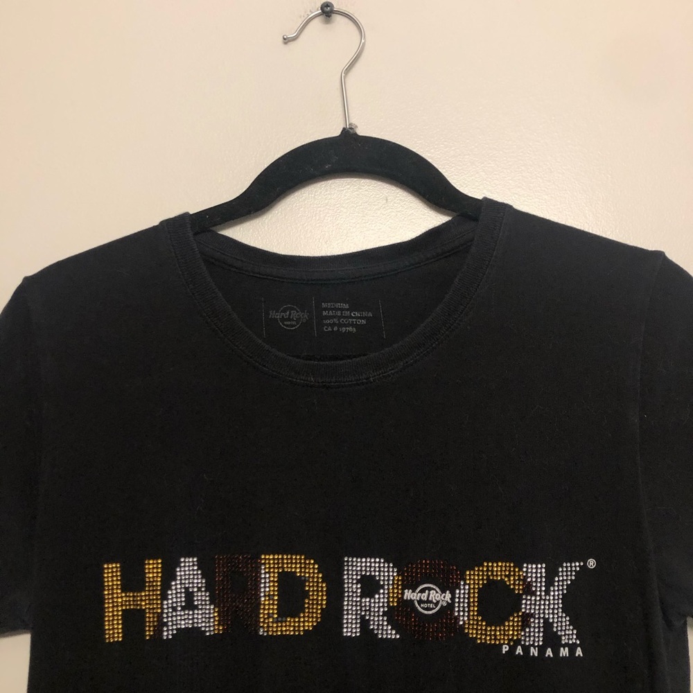 Hard Rock Cafe Panama shirt black medium - Picture 2 of 5